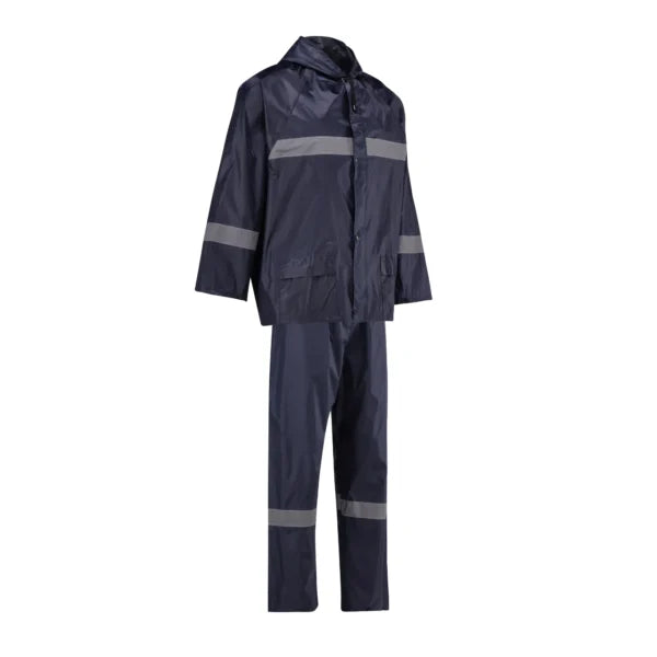 REBEL AquaSkin Rubberised Hi Viz Reflective Rain Suit