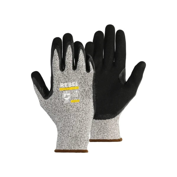REBEL Tru Touch Cut 5 Nitrile Wrist Gloves