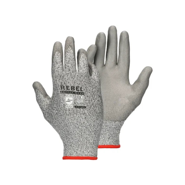 REBEL Tru Touch Cut 5 PU Wrist Gloves