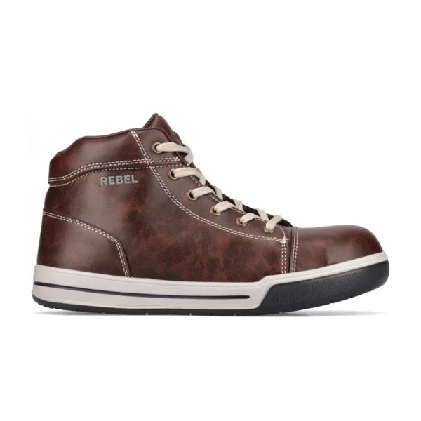 REBEL Hi Top Boot Brown